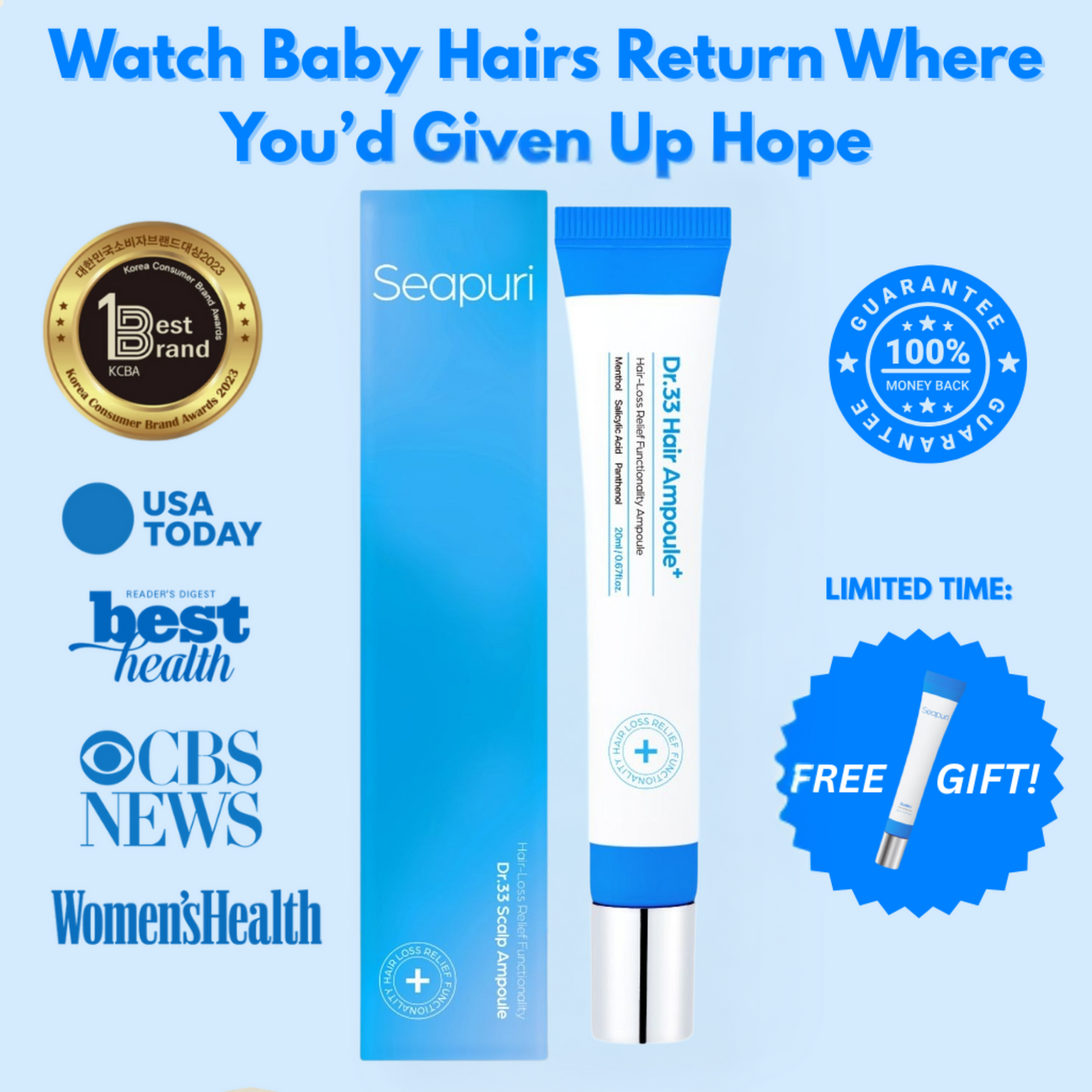 Seapuri Scalpy Hair Serum Scalp Health & Hair Growth